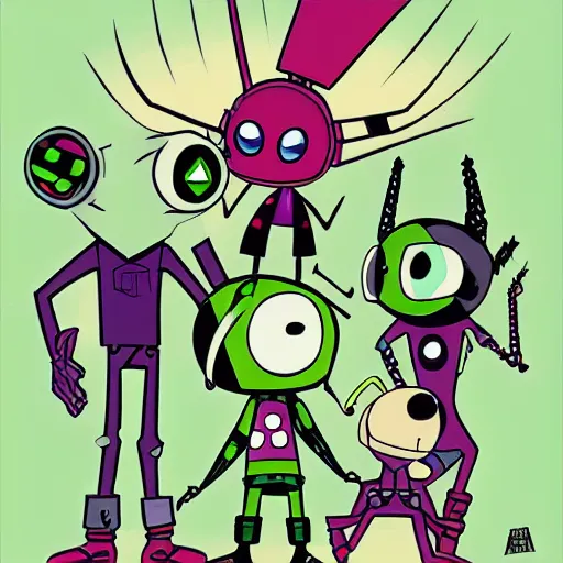 Image similar to cartoon networks invader zim