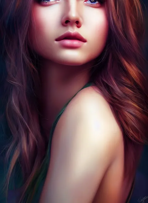 Image similar to photo of a gorgeous young woman in the style of stefan kostic, realistic, professionally, professionally color graded, half body shot, sharp focus, 8 k high definition, insanely detailed, intricate, elegant, art by stanley lau and artgerm