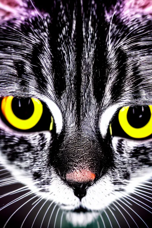 Image similar to detaled macro photo of the robocat, symmetry, awesome exposition, very detailed, highly accurate, intricate, professional lighting diffracted lightrays, 8 k, sense of awe, science magazine cover