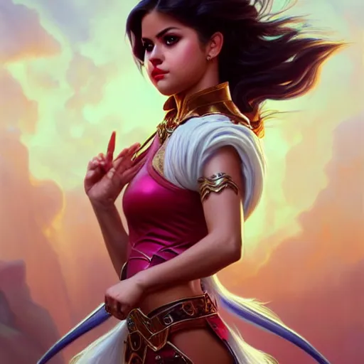 Selena Gomez as She-Ra, western, D&D, fantasy