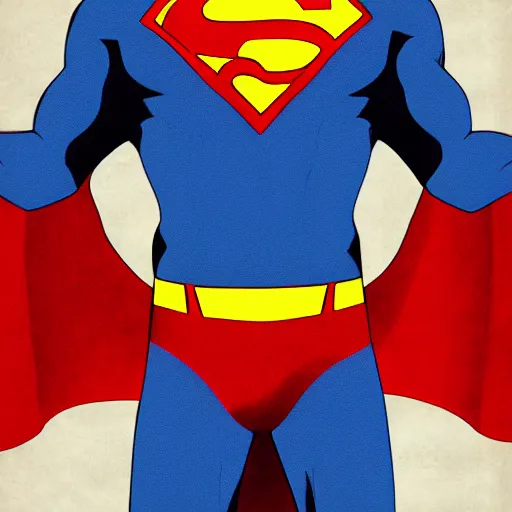Prompt: Zelensky in a superman outfit, digital art