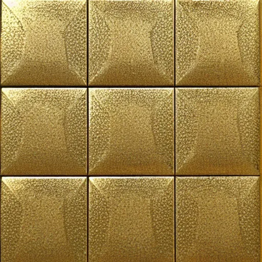 Image similar to 3d render of an abstract pattern gold tile, symetrical