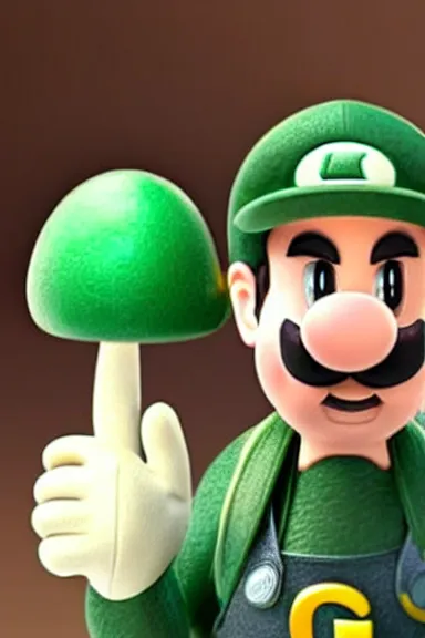 Image similar to very very intricate photorealistic photo of a realistic human version of luigi wearing his hat in an episode of game of thrones, photo is in focus with detailed atmospheric lighting, award - winning details