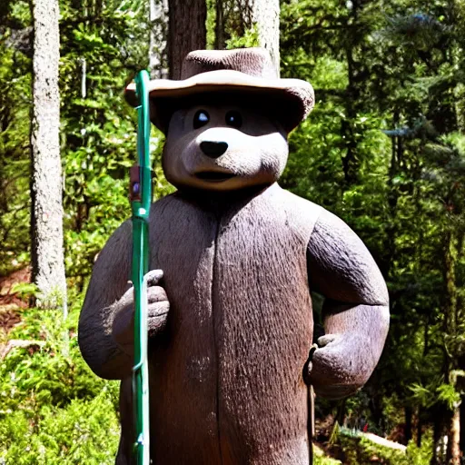 Image similar to Smokey the Bear in Portugal