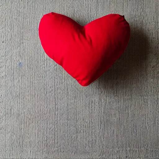 Image similar to a heart shaped red pillow, photo, mothers day