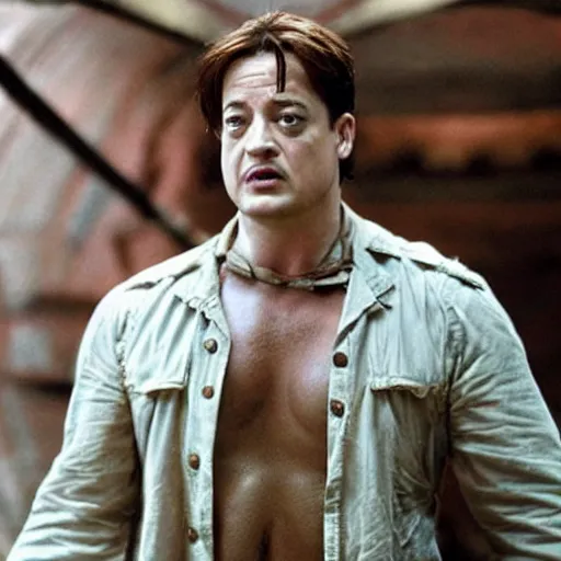 Image similar to Brendan Fraser in The Mummy reboot