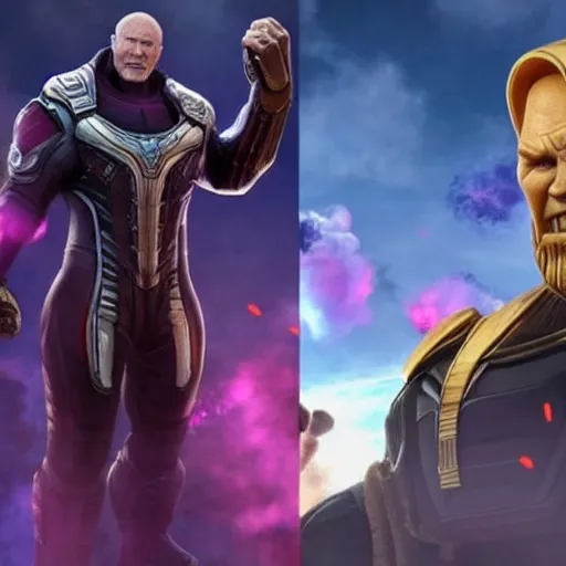 Image similar to putin vs thanos in apex legends