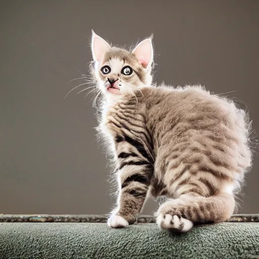 Image similar to curly haired kitten, Canon EOS R3, f/1.4, ISO 200, 1/160s, 8K, RAW, unedited, symmetrical balance, in-frame