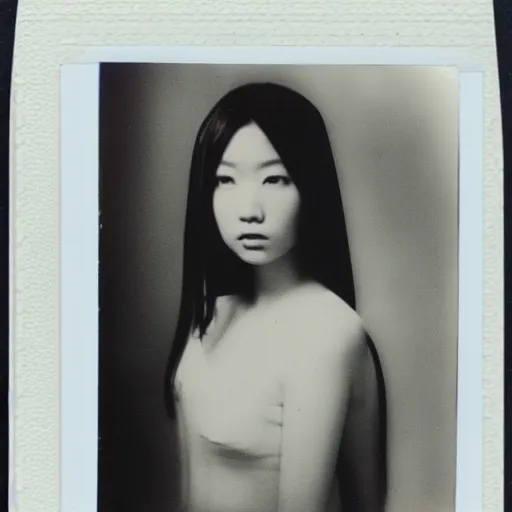 Prompt: atmospheric polaroid photo of female japanese model