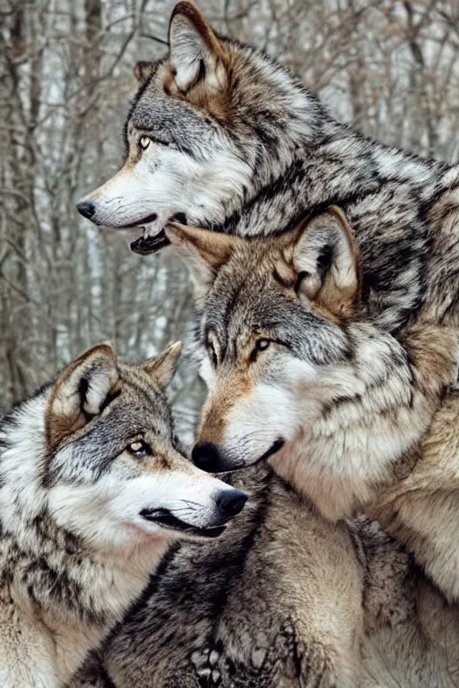 Prompt: wolves