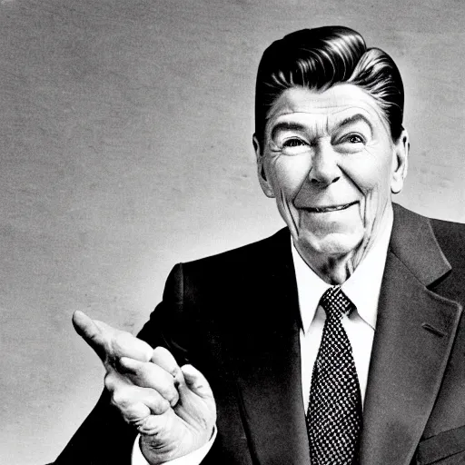 Image similar to communist ronald reagan