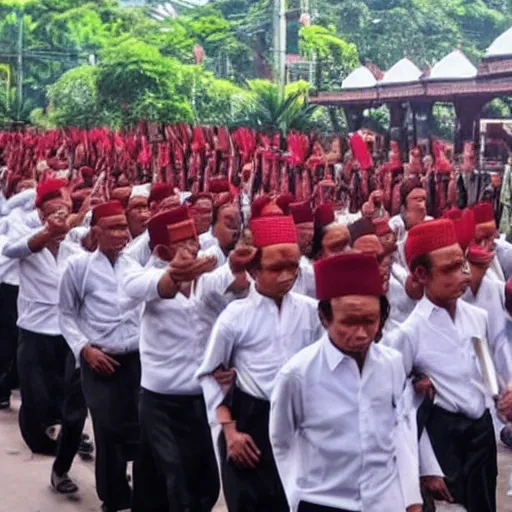 Image similar to indonesian national revolution, perfect faces