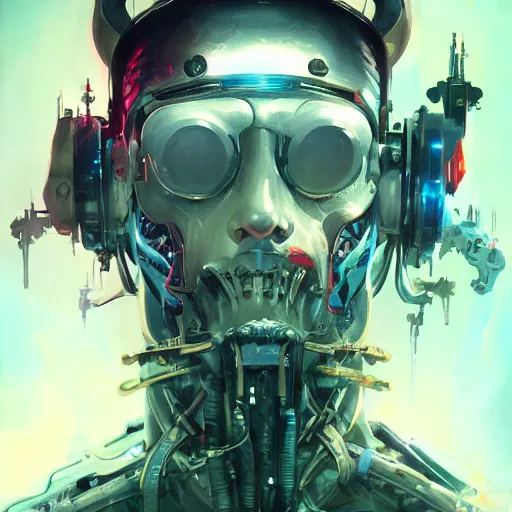 Image similar to portrait of a cybernetic frankenstein, cyberpunk concept art by pete mohrbacher and artgerm and wlop and greg rutkowski and deathburger, digital art, highly detailed, intricate, sci-fi, sharp focus, Trending on Artstation HQ, deviantart, unreal engine 5, 4K UHD image