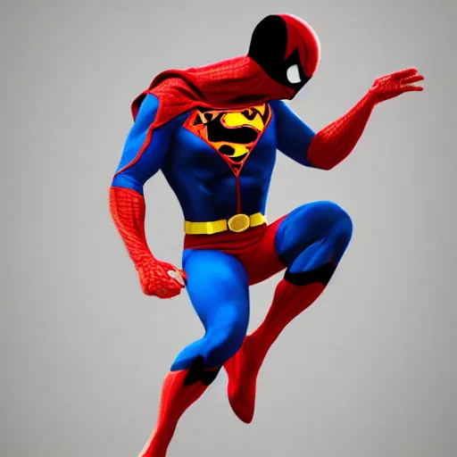 Image similar to super man dressed as spider man dressed as batman dressed as popcorn, masterpiece, highly detailed, high quality, 4 k, anatomically correct, hyperrealistic, concept art, octane render, unreal engine 5, trending on artstation, trending on deviantart, matte, historical painting, fantasy style, path traced, high coherence, soft lighting, digital painting, mythical