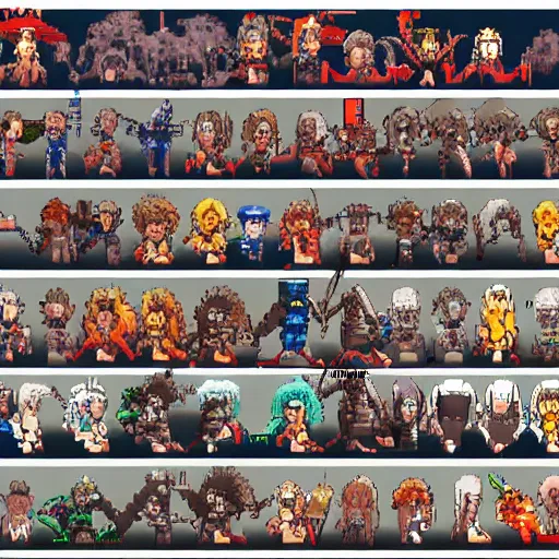 Image similar to castlevania 2 0 5 0 characters spritesheet