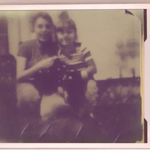 Image similar to old polaroid photos found in the dumpster