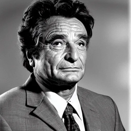 Prompt: peter falk as columbo, symmetrical face!!!!, round symmetrical eyes!!!, at the gates of heaven!!!!!!