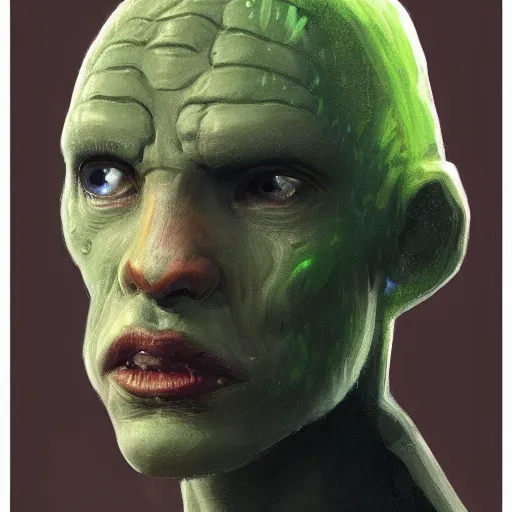 Prompt: portrait of a man by greg rutkowski, jedi knight, human twi'lek hybrid, green skin, wool cap, star wars expanded universe, he is about 3 0 years old, highly detailed portrait, digital painting, artstation, concept art, smooth, sharp foccus ilustration, artstation hq