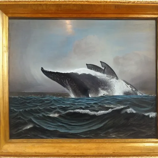 Image similar to the final whaling trip, oil on canvas, highly detailed, masterpiece