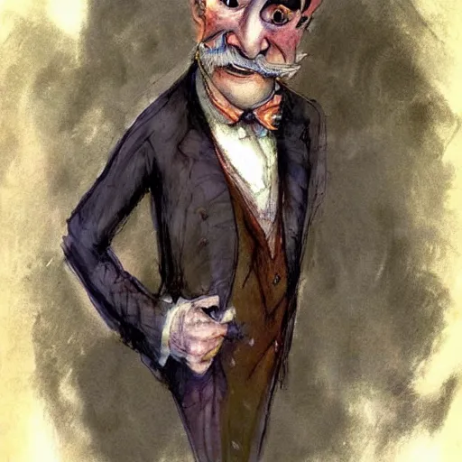 Image similar to the drunk french baron by peter de seve