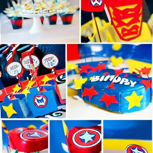 Image similar to super hero birthday party.