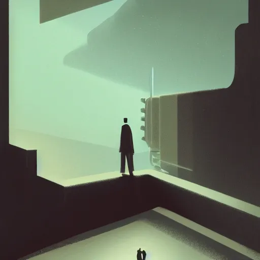 Image similar to a matte painting of obscure corners of nameless interiors by emiliano ponzi, james gilleard, george ault, david hockney, atey ghailan, albert namatjira, marius borgeaud, minimalist, bauhaus, retrofuturism, postminimalism, concept art, matte background, matte drawing, magical realism, space art, generative art