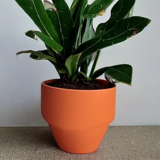 Image similar to a pot made from connecting circles houseplants