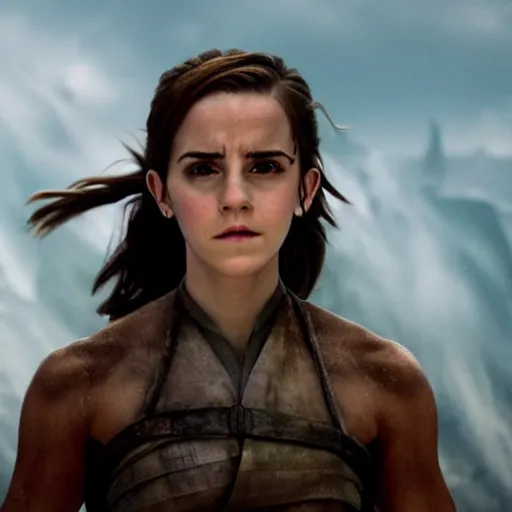 Prompt: Still of Emma Watson characterized as an Avatar movie
