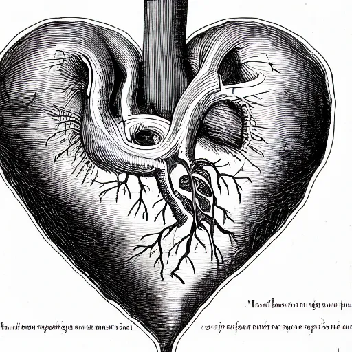 Image similar to anatomical diagram of the human heart, schematic, technical diagram, black paper, exceedingly insanely intricate, davinci, circuits, infographic, blueprint, illuminated manuscript, hand drawn, sketch, aspect 8 5 : 1 1 0