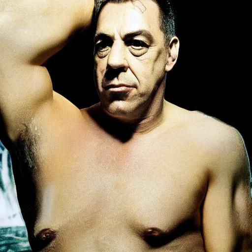 Prompt: till lindemann, ps 1 graphics, software rendering, playstation 1 graphics