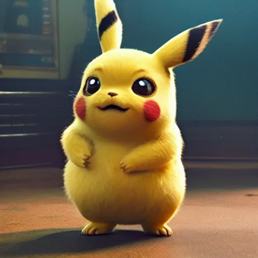 Image similar to fat detective Pikachu