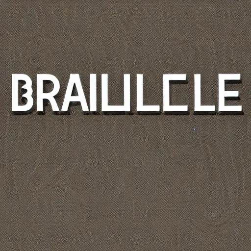 Prompt: braille