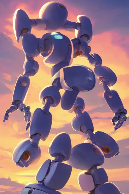 Image similar to metabots medabots medarotto medarot robot minimalist comics, behance hd by jesper ejsing, by rhads, makoto shinkai and lois van baarle, ilya kuvshinov, rossdraws global illumination ray tracing hdr radiating a glowing aura