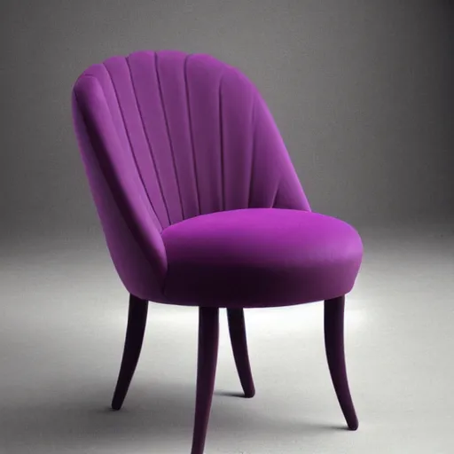 Prompt: A grape-shaped chair, a chair in the style of a grape