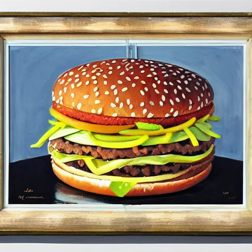 Prompt: big mac by jaques pepin