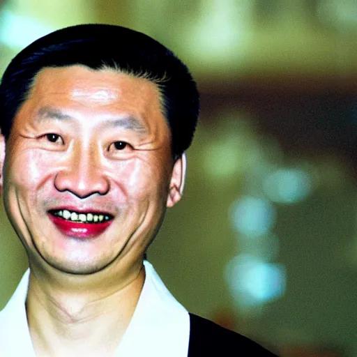 Image similar to xi jingping as 9 0 s it worker dorky smile