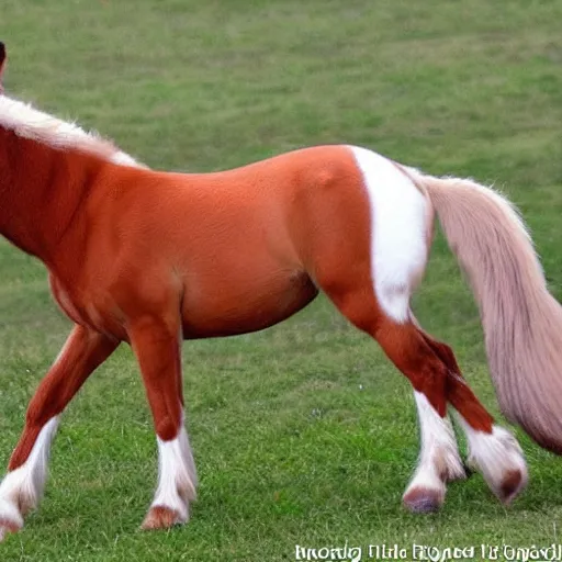 Image similar to Horse x Fox, species fusion, selective breeding