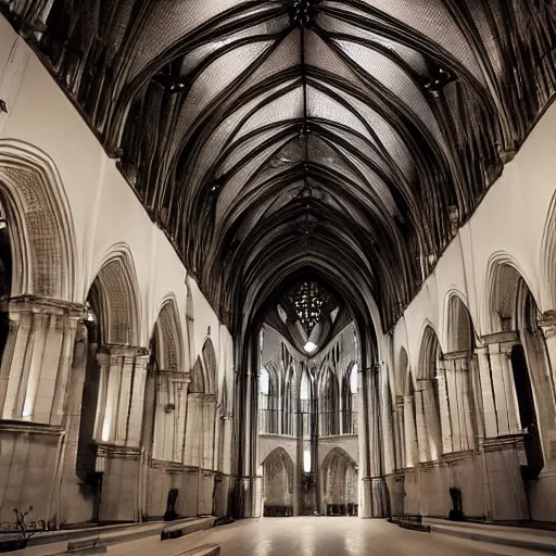 Image similar to The head offices of ODOO as a beautiful gothic cathedral, dramatic lighting, photorealistic