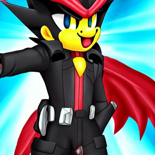 Prompt: Shadow the Hedgehog