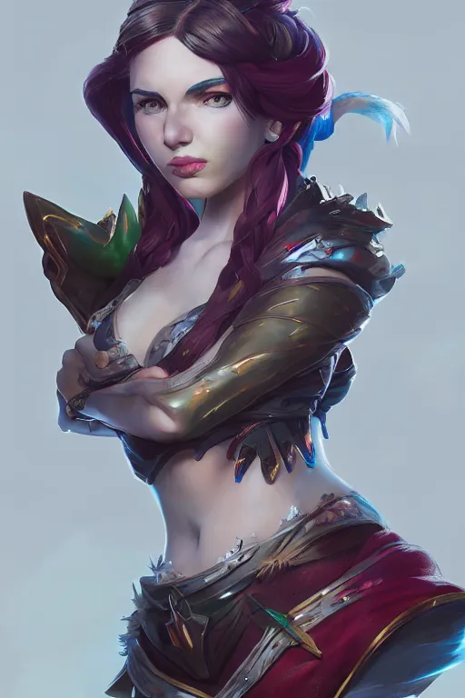 Prompt: highly detailed portrait of Gwen the League of Legends , dramatic light , artstation