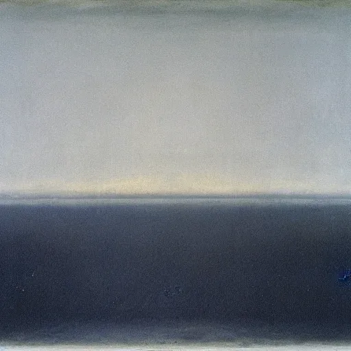 Image similar to the abstract painting'arctic void ', by caspar david friedrich, by rothko