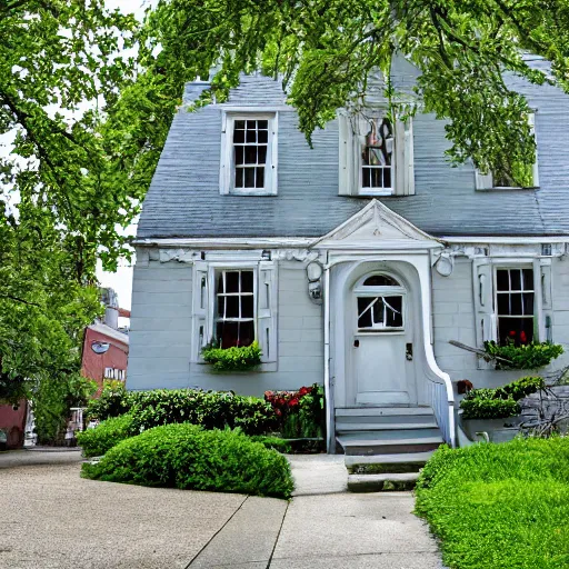 Image similar to Google map street view image of a small charming house in Chicago