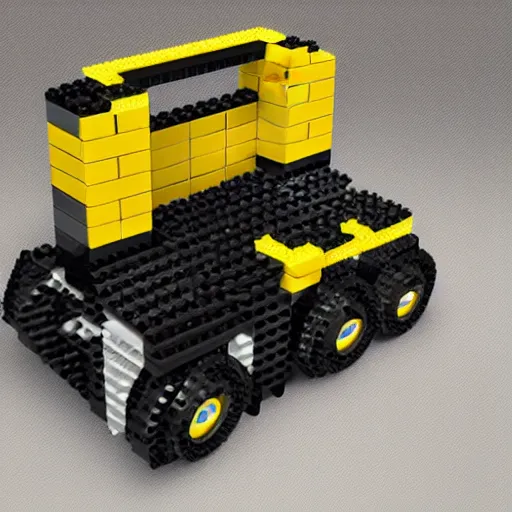 Prompt: hen lego technic