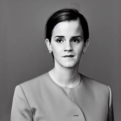 Prompt: us supreme court chief justice emma watson, official government photo, photo by annie leibovitz