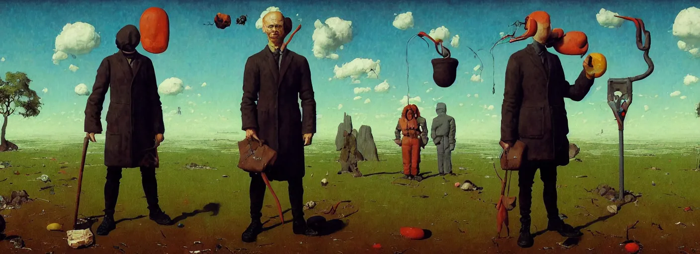 Image similar to full - body portrait surreal colorful clay fighting artstation rpg gentleman character concept art anatomy, action pose, very coherent and colorful high contrast masterpiece by norman rockwell franz sedlacek hieronymus bosch dean ellis simon stalenhag rene magritte gediminas pranckevicius, dark shadows, sunny day, hard lighting, reference sheet white! background