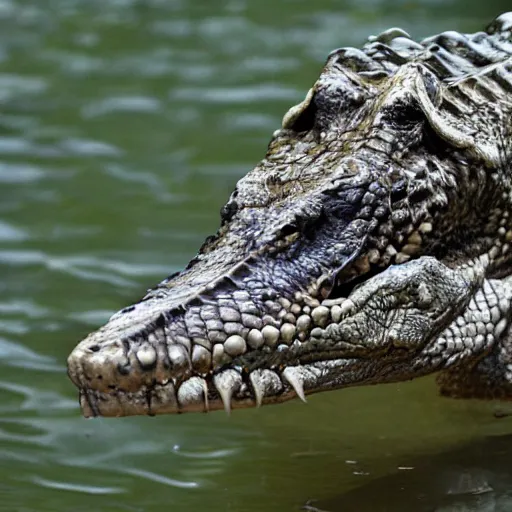 Image similar to Photomorph that fuses a crocodile with a wolf