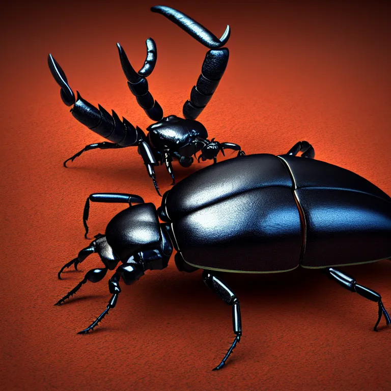Prompt: stag beetle, steampunk, 3 d model, unreal engine realistic render, 8 k, micro detail, elegant, highly detailed, centered, digital painting, sharp focus