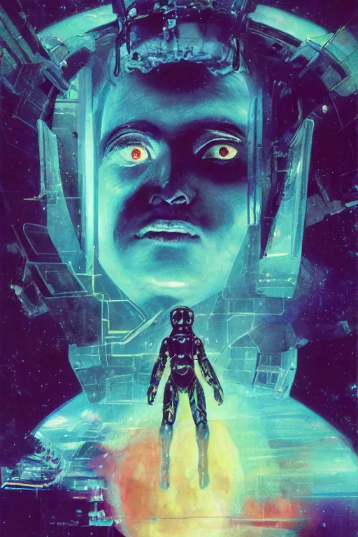 Prompt: phylliroe sken zabriss, art by william rotsler and joe jusko and peter andrew jones, trending on artstation, front lighting microscopic view sketched, 2 0 0 1 : a space odyssey, multiple exposure, scifi, tachism