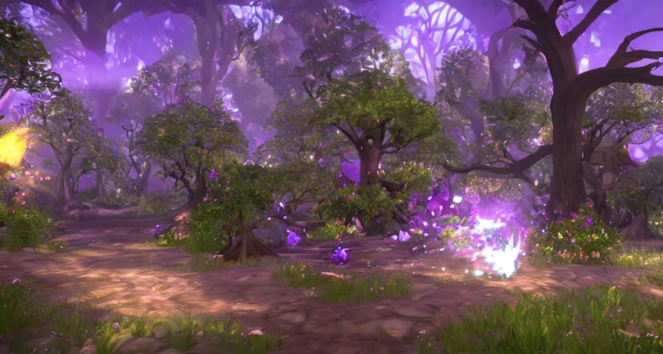 Image similar to Enchanted and magic forest, from NCSOFT