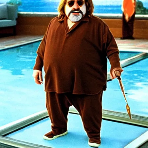 Prompt: the dude from the big lebowski played by danny devito